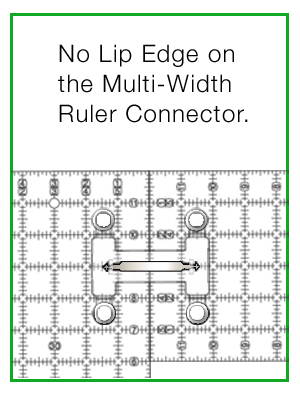 Open Hand Handle / Multi-Width Ruler Connector by Guidelines4Quilting