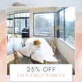 25% Off Live Edge Dining Amish Furniture