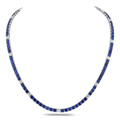 Sapphire & Diamond Eternity Necklace