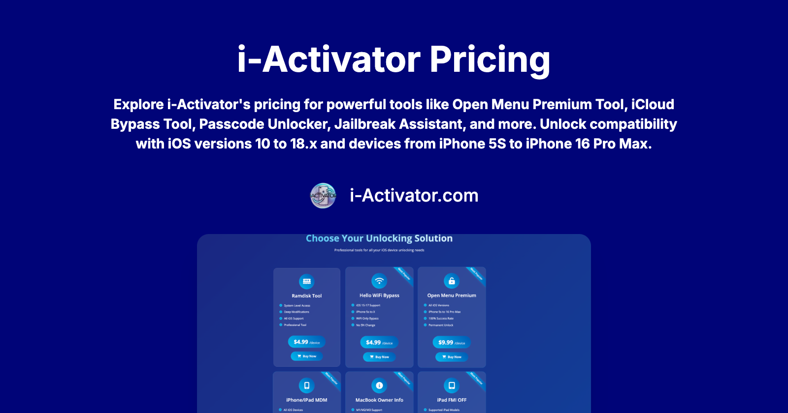 iActivator - Professional Unlocking Solutions