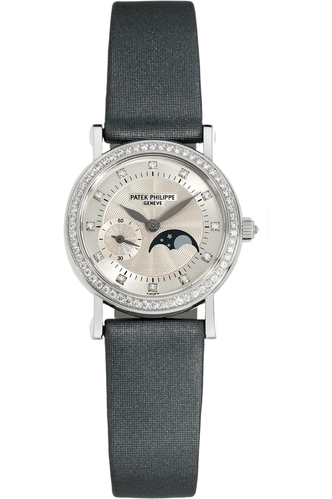 Patek Philippe Calatrava Certified Ladies Moonphase Diamonds