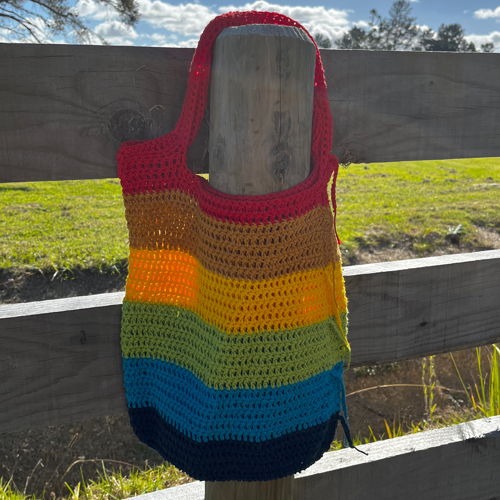 Reverse Rainbow Bag