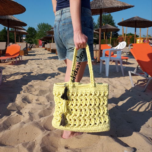 Beach tote bag for summer