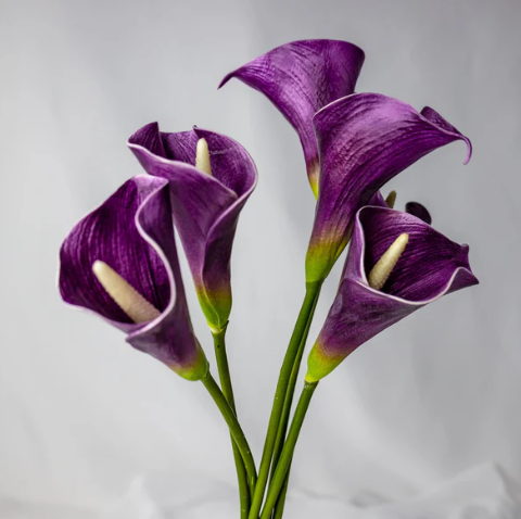 Mauve Mini Calla Lily - Realistic Artificial Flowers