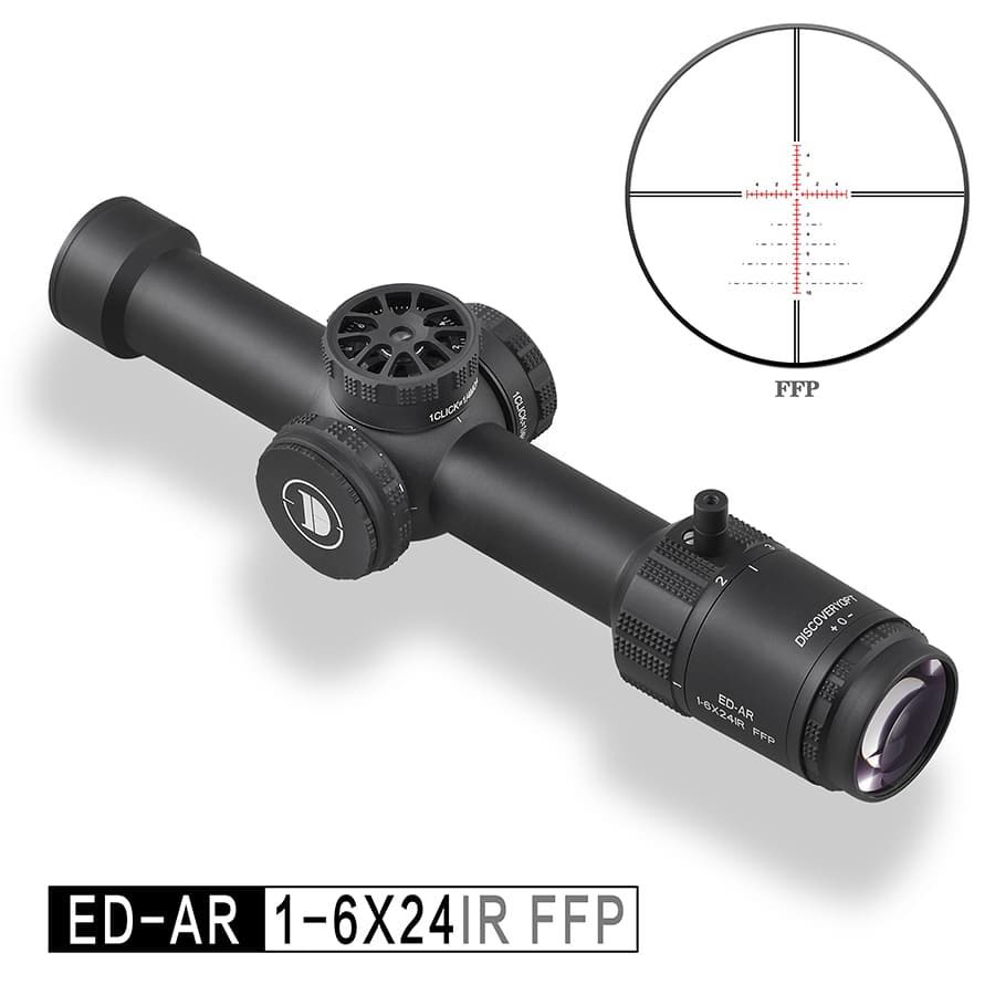 Discovery ED AR 1-6X24 IR FFP 2022NEW 1/10MIL riflescope, folding scope - RIFLESCOPES - Discovery Op