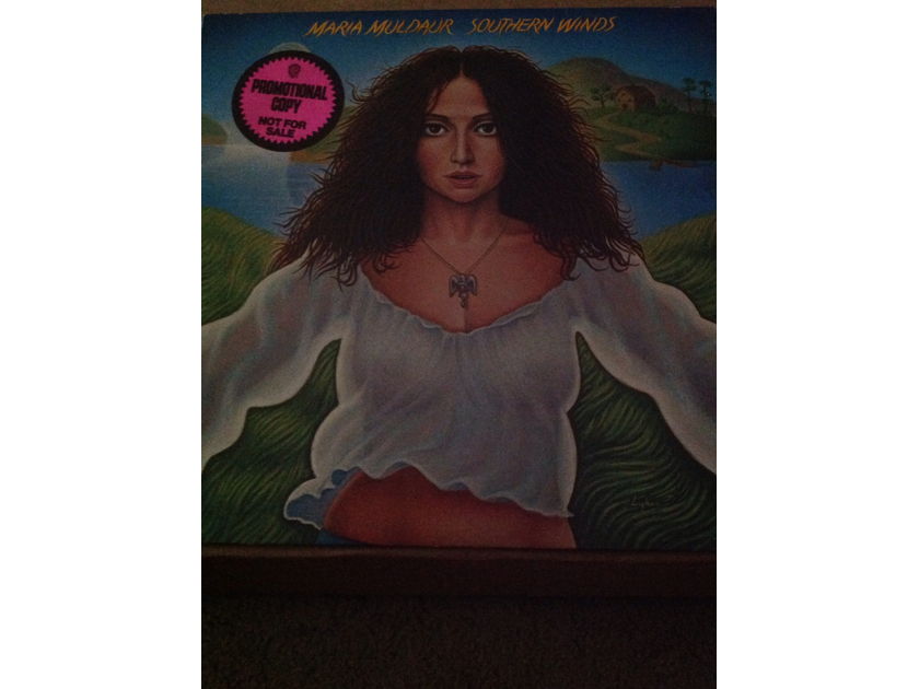 Maria Muldaur - Southern Winds Warner Brothers Records Pink Promo Sticker Front Cover LP NM
