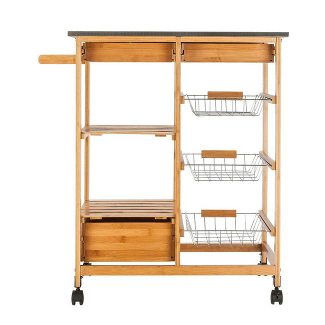 Stainless Steel Kitchen Island Cart Trolley For Home & Office