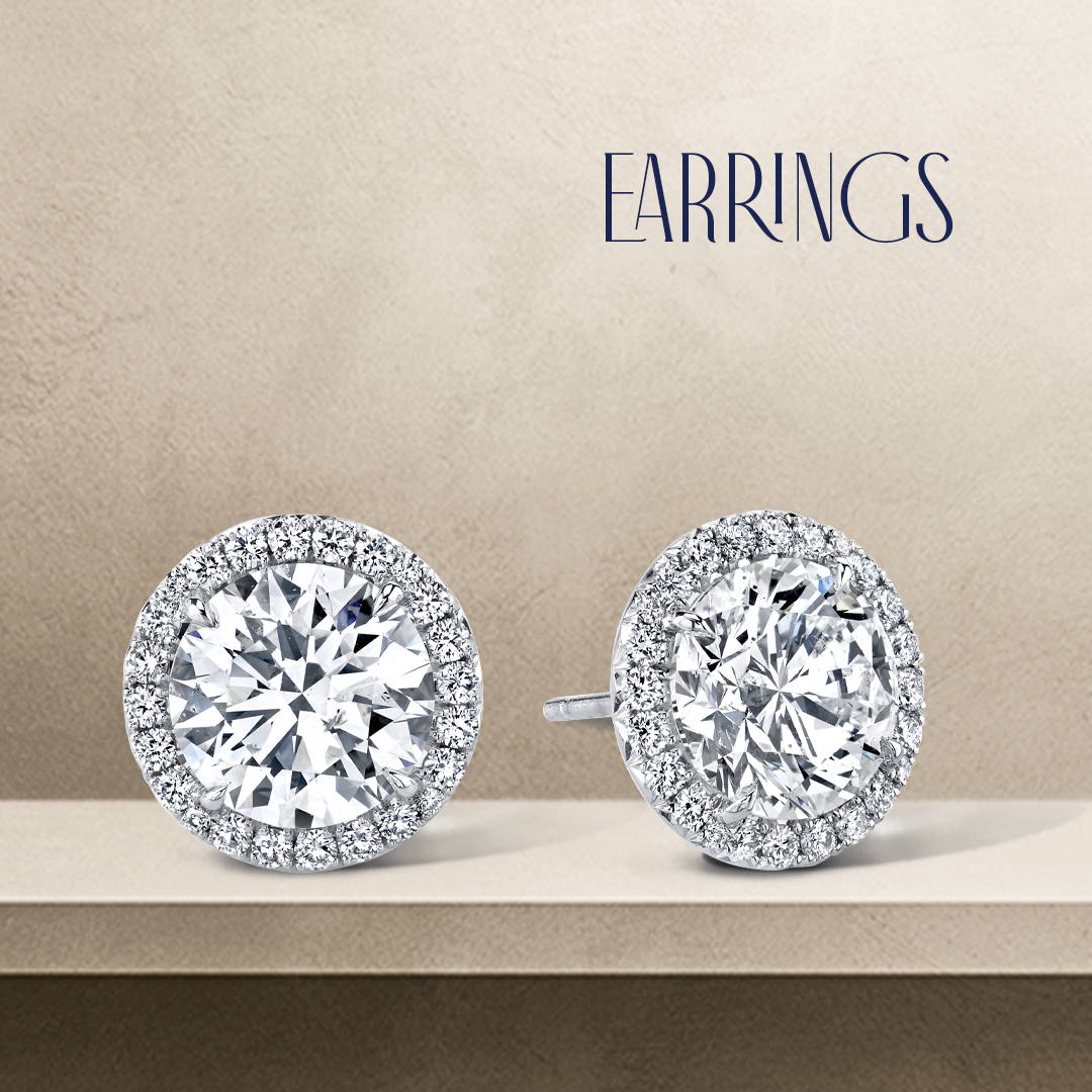 classic collection diamond earrings