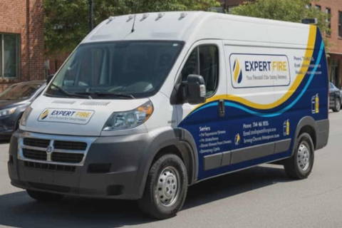 Transit Vehicle Wrap for Expert Fire Transit Vehicle Wrap for Expert Fire