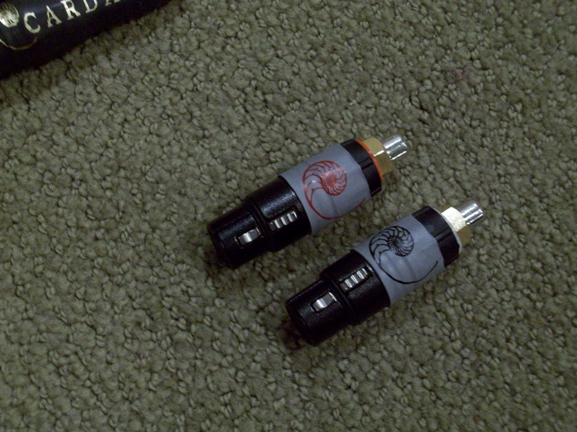 Cardas XLR to RCA Female to Female adaptors