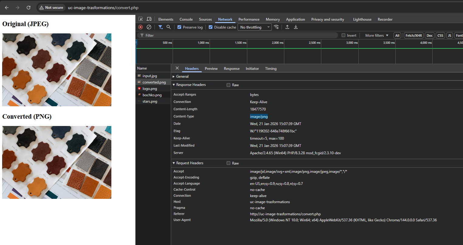 JPEG to PNG conversion using PHP and GD library