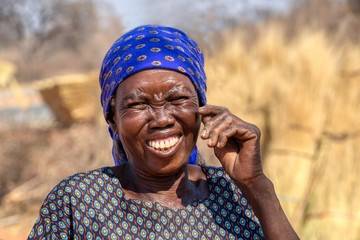 smiling sub saharan african woman