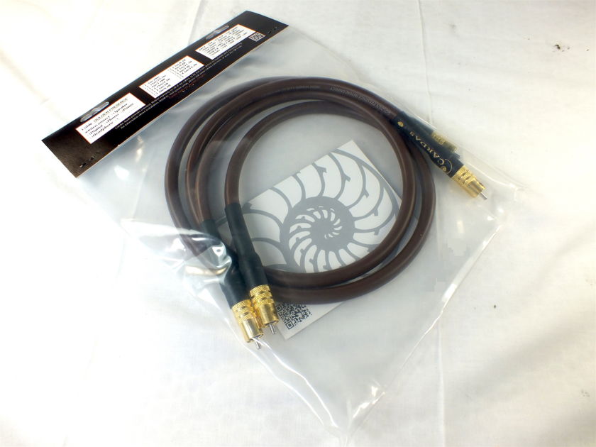 CARDAS AUDIO Golden Presence “legacy”  Interconnect Cable; Certificate of Authenticity: (1M Pair - RCA); New-in-Box/Bag; 50% Off Retail