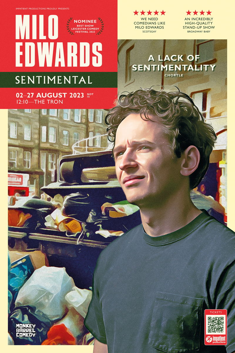 The poster for Milo Edwards: Sentimental