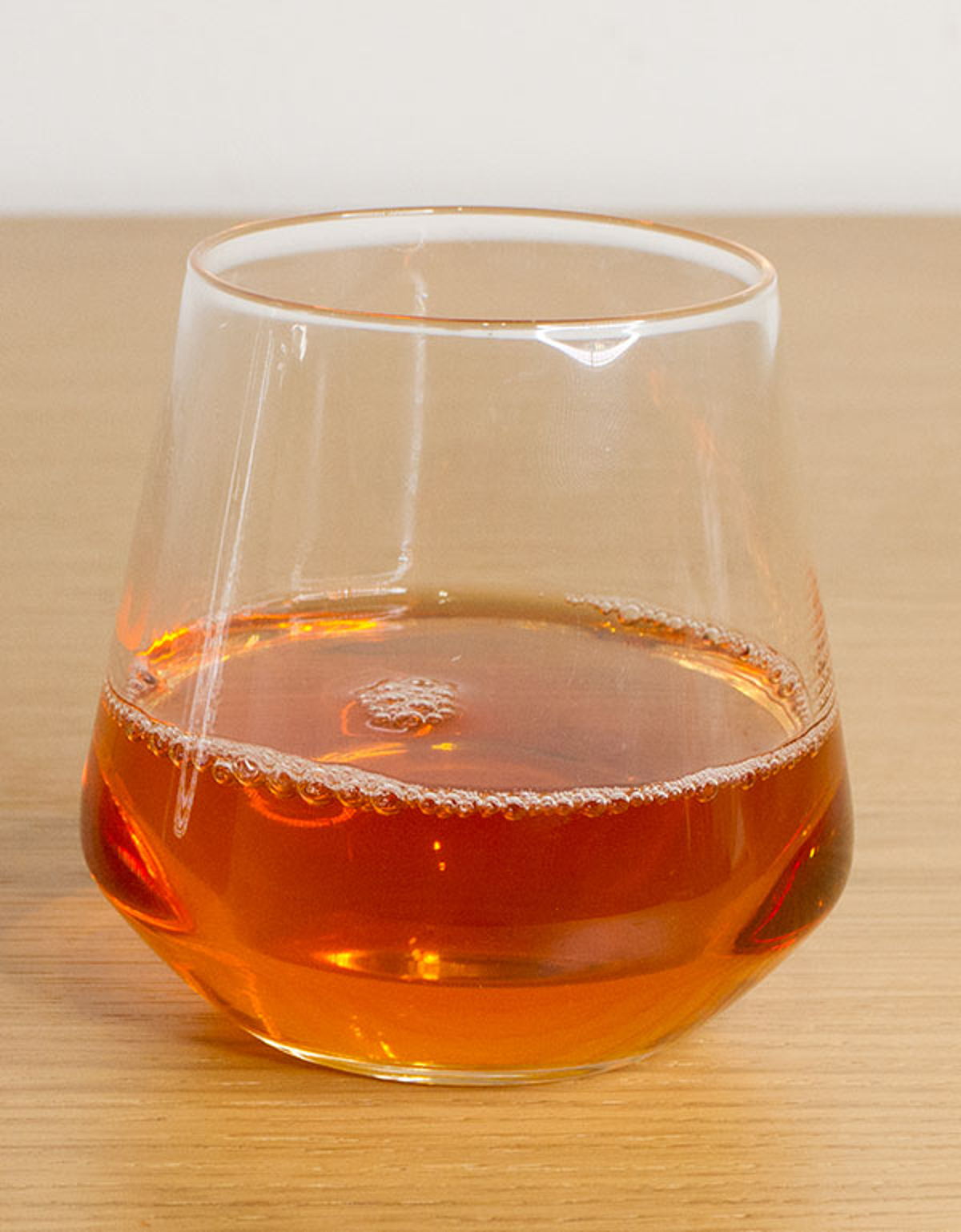 Benifuuki wakocha brewed at 60°C — light golden liquor