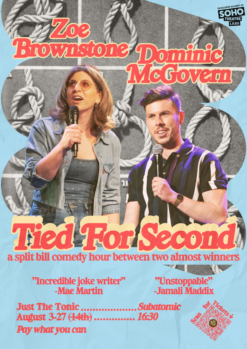 The poster for Tied for Second