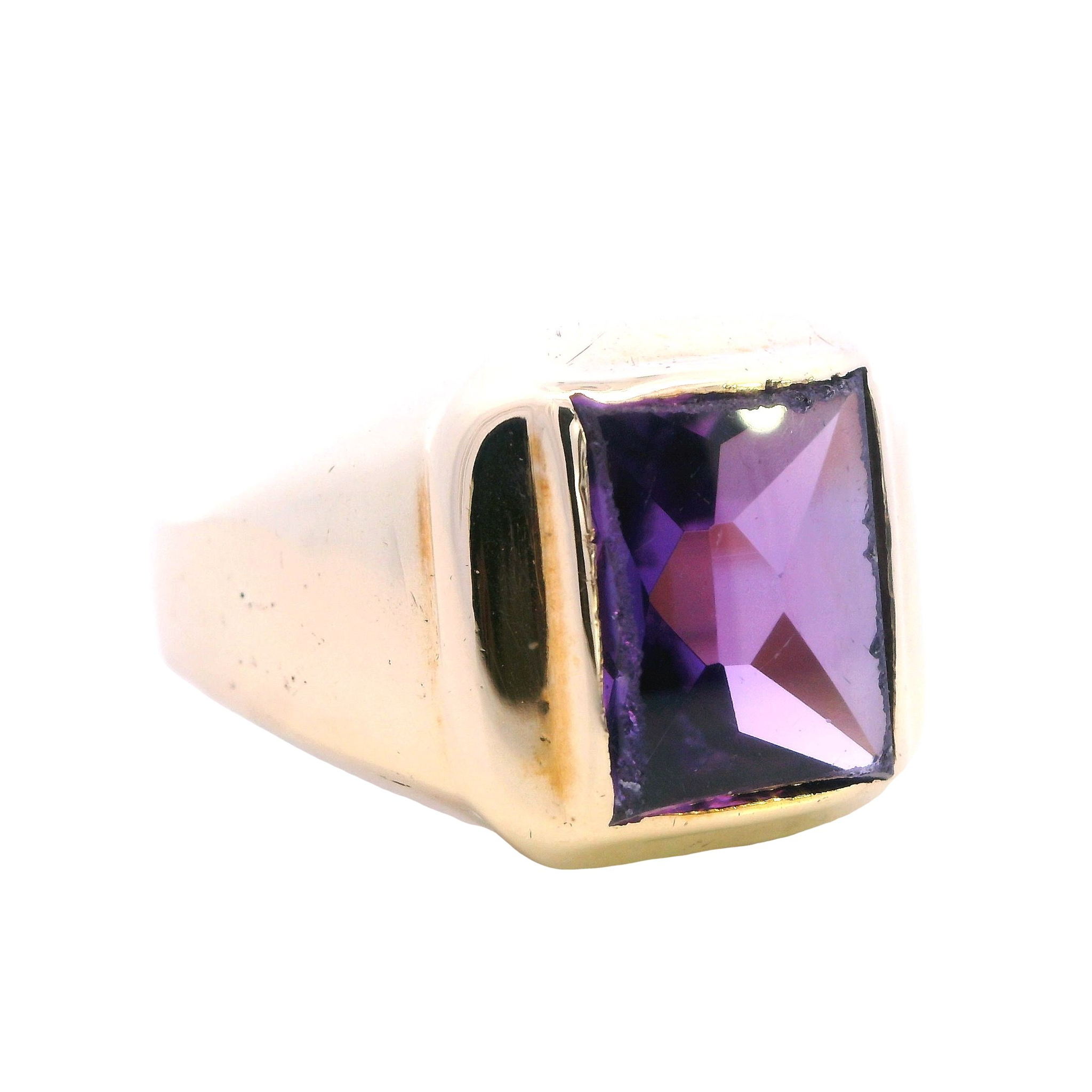 Modern Majesty Synthetic Sapphire Ring - Image 3