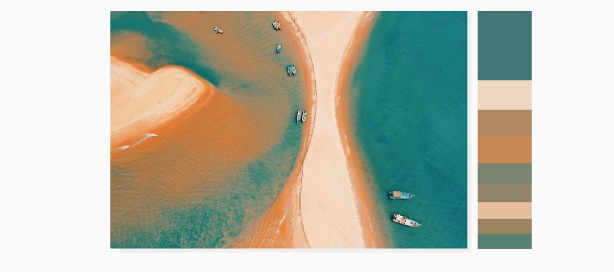 Mother Nature has an eye for design. boats on body of water