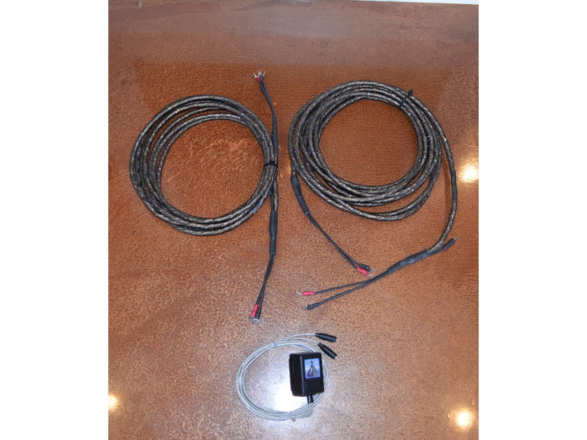 Synergistic Research Tesla Accelerator  Speaker Cables 25ft - great condition (see pics)!