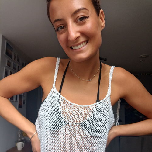 Strickmuster: Baggy-Strandkleid