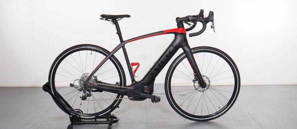 Trek Domane on a stand
