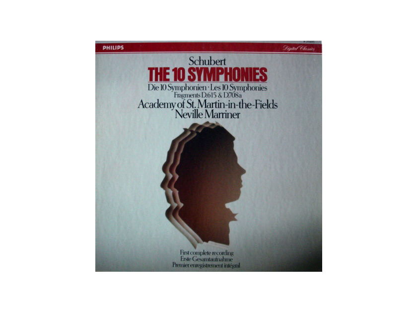 Philips Digital / MARRINER, - Schubert The Complete Symphonies, NM, 7LP Box Set!