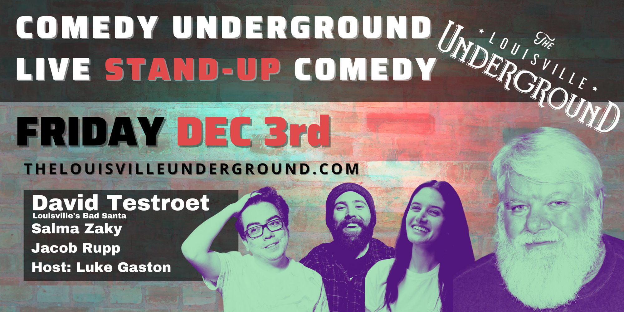 Comedy Underground with Luke Gaston  promotional image