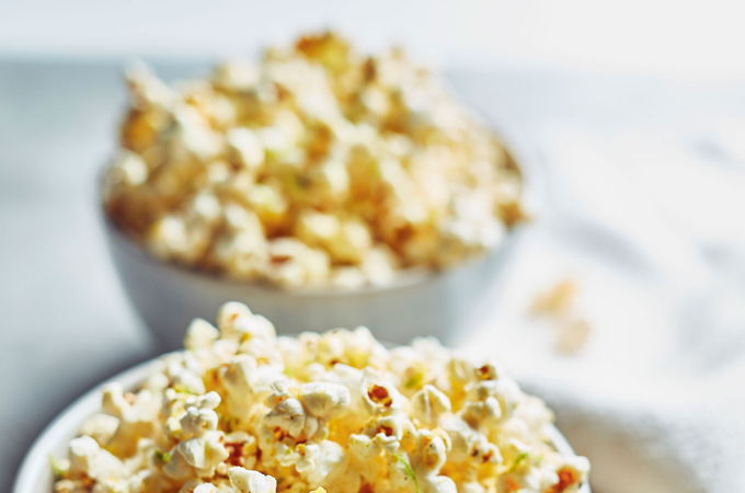 Vegan Lime and Black Pepper Popcorn