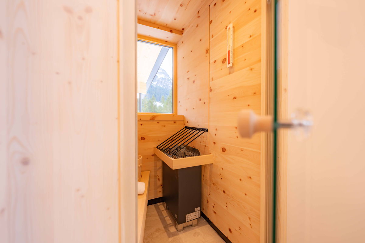 Private Sauna im Apartment Hochsitz von Hugo & Pepi.