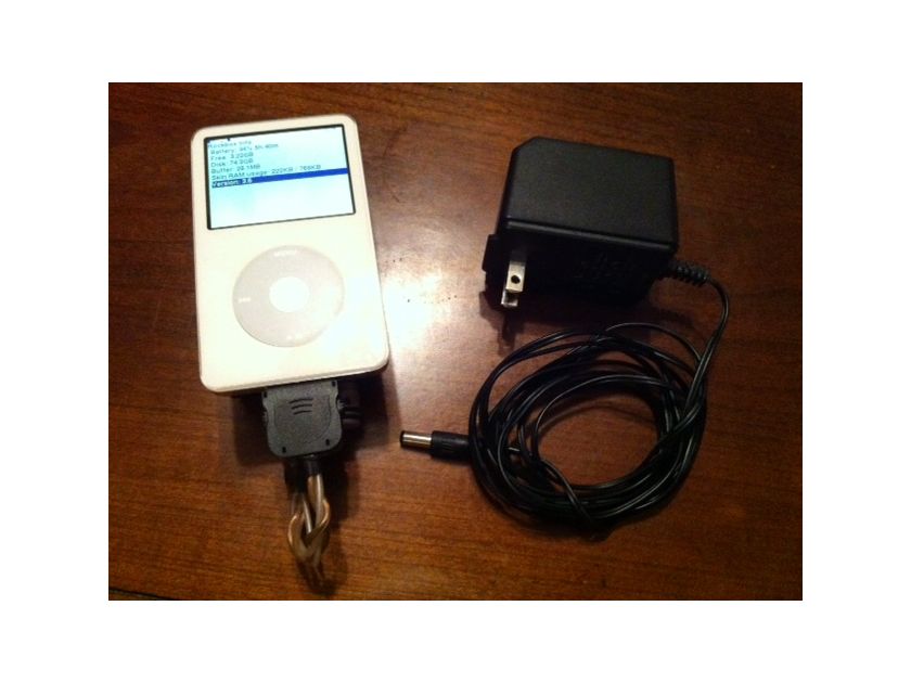 Apple DIYmod 80gb 5.5 Gen iPod Classic and AMB Mini3 Amp with Blackgate Capped LOD (Apple / AMB Audio)