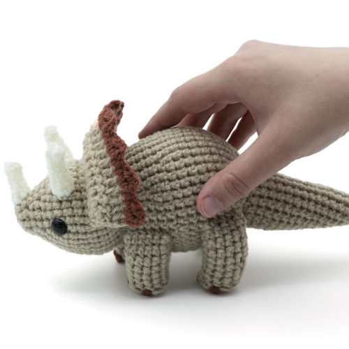 Amigurumi Triceratops Dinosaur