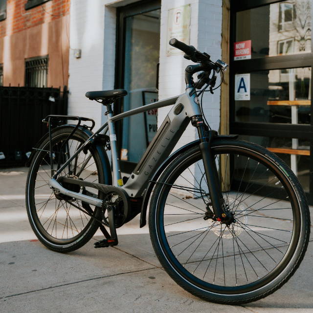 a Gazelle Ultimate C380+ electric city bike