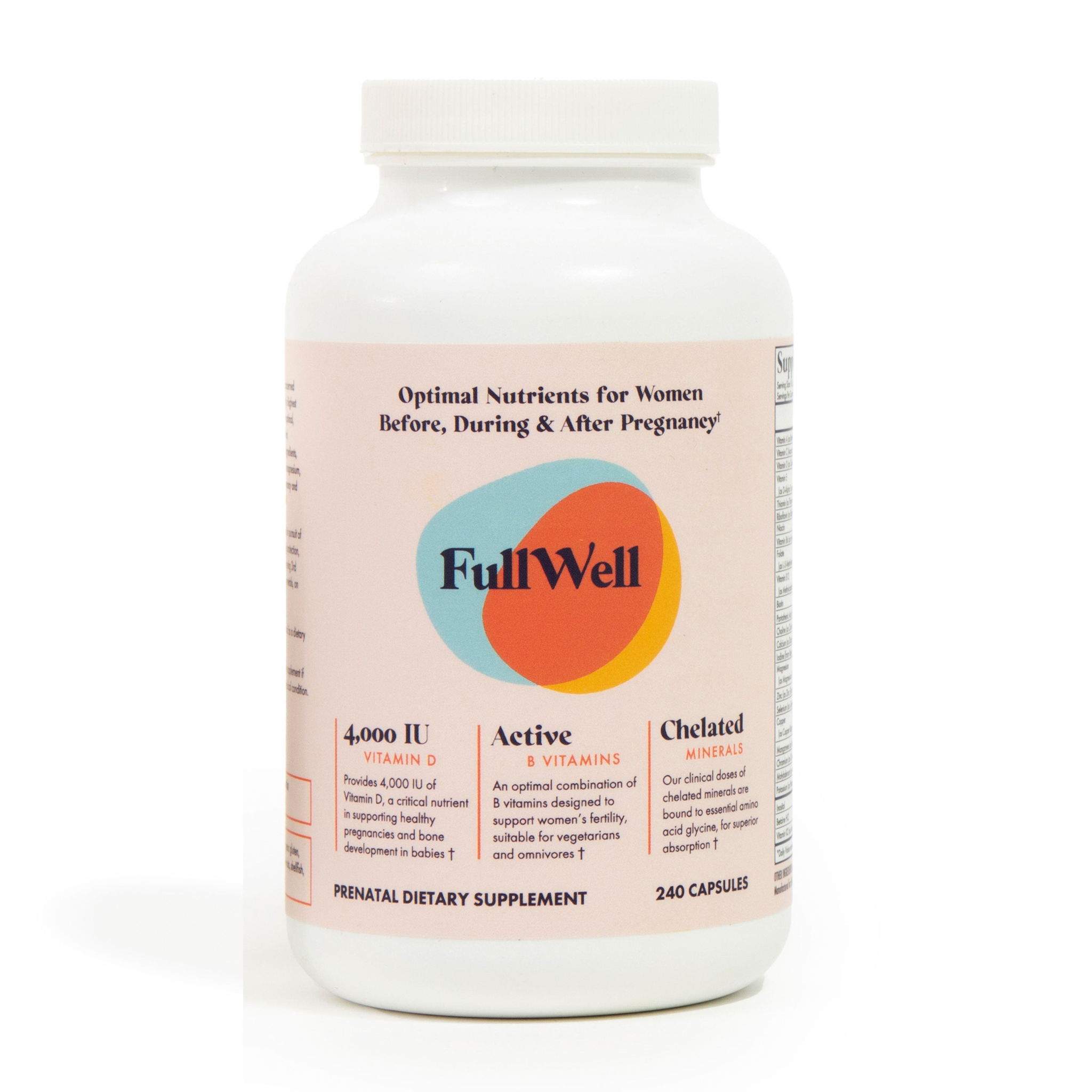 FullWell Prenatal Multivitamin vs Smartypants Prenatal Formula Slant