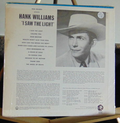 Hank Williams Sr. - I Saw The Light Near Mint.