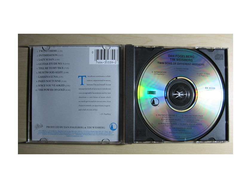 Dan Fogelberg & Tim Weisberg - Twin Sons Of Different Mothers - Compact Disc / CD  Epic EK 35339