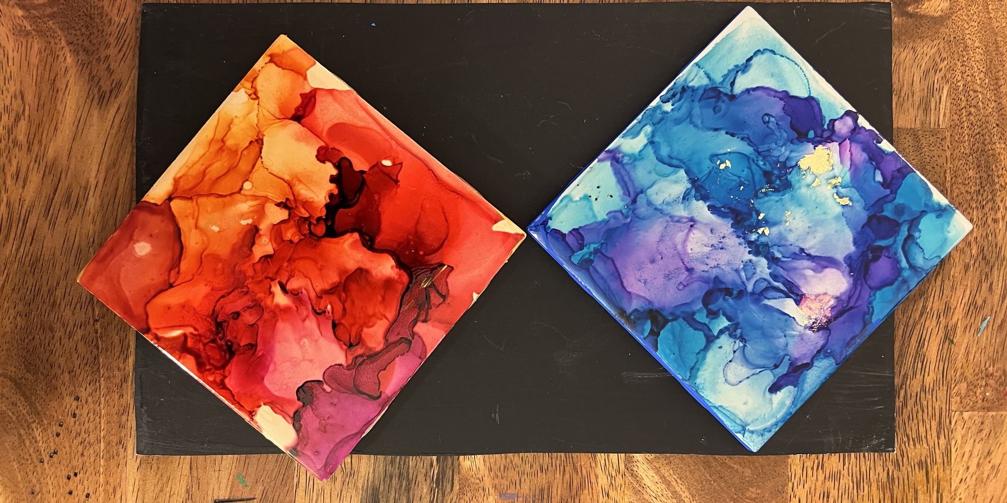 Wined Down Wednesday: Alcohol Ink Coasters promotional image