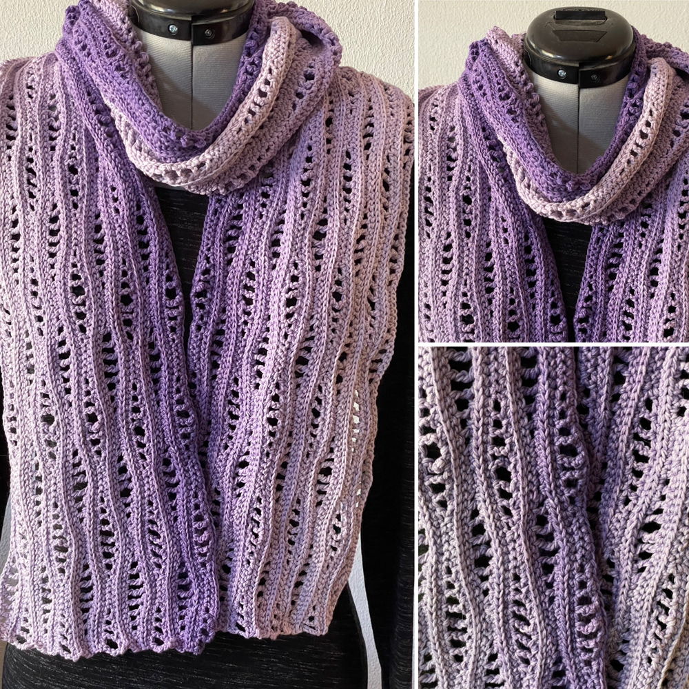 Crocheted scarf Zuzanna