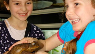 aquazoo düsseldorf geburtstag frosch in der hand