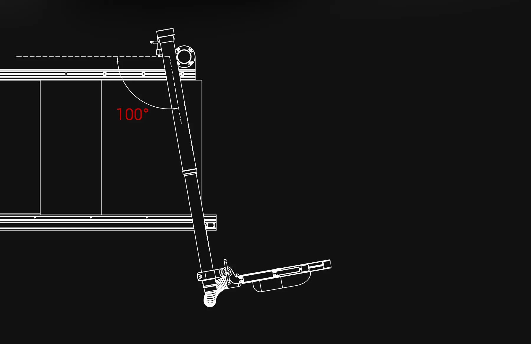 universal overhead guard table saw accessory Shark S10 wings 100 degrees to provide open table saw access