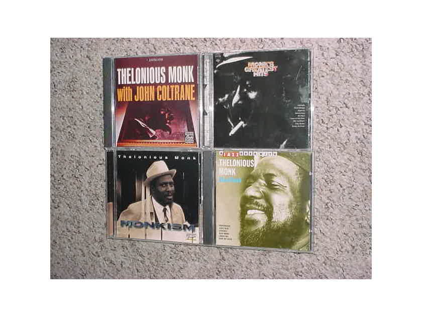 Thelonious Monk cd lot of 4 cd's - monk with coltrane greatest hits monkism a jazz hour with monk