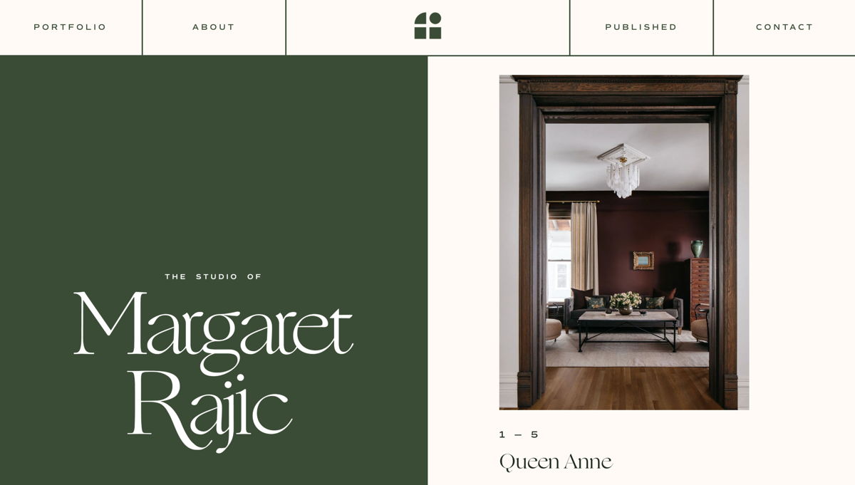 Screenshot of Margaret Rajic, from the photography websites collection.