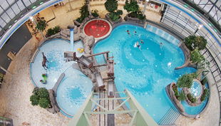 aquapark oberhausen die wasserlandschaft von oben