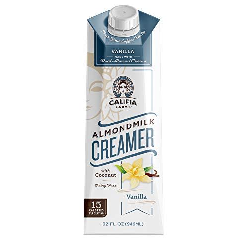 Califia Farms Vanilla Almondmilk Coffee Creamer with Coconut Cream vs
