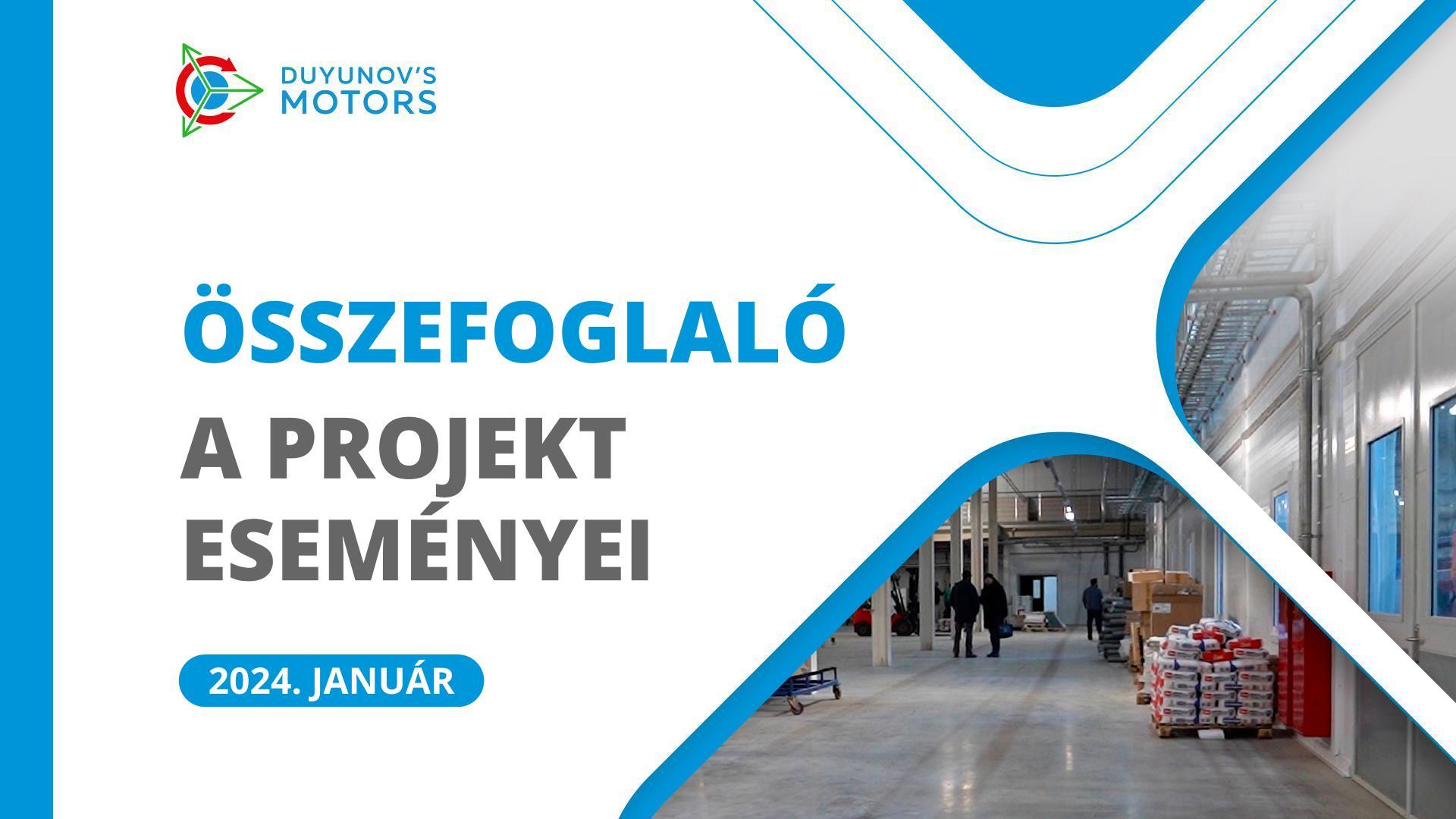 A projekt kulcsfontosságú januári eseményei