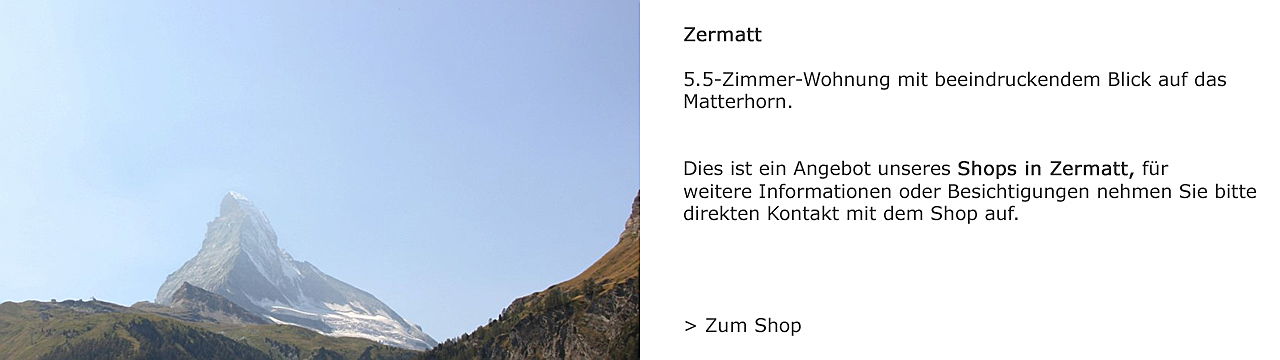  Zug
- 5.5 Zimmer Wohnung in Zermatt zum Verkauf über Engel & Völkers Zermatt