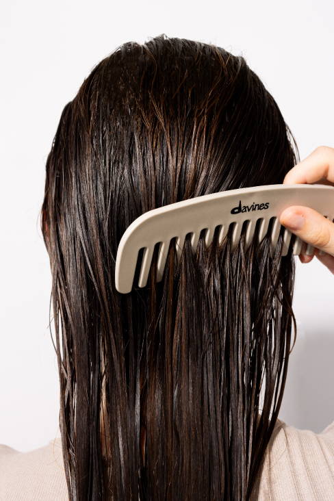 model with light blonde hair