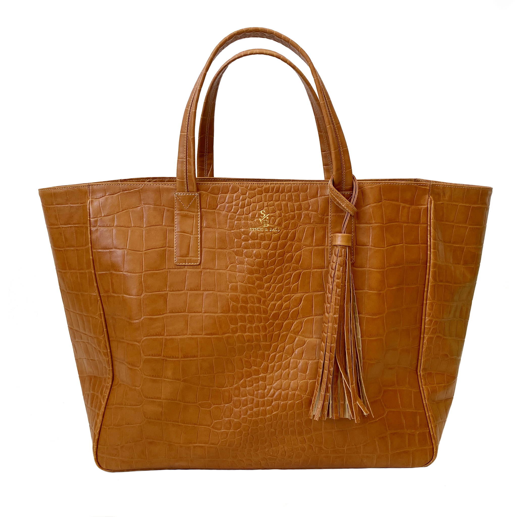 Faux Coco Weekender Stick & Ball Italian Leather Bag