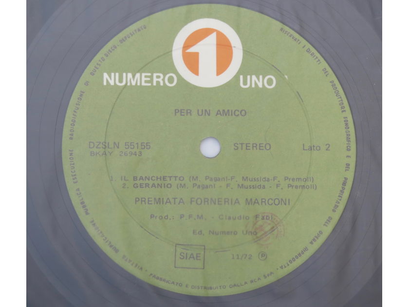 Premiata Forneria Marconi PFM - "Per Un Amico", Orig Italy Gatefold, Archive Quality!