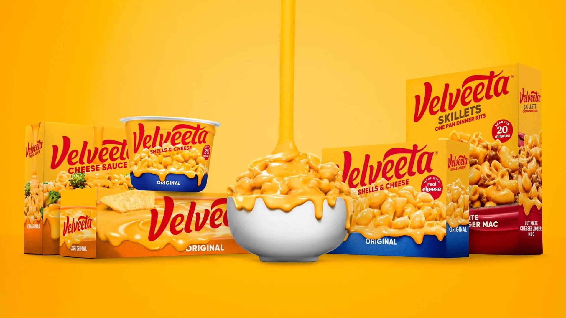 Featured image for Velveeta Touts Its Cheesy Opulence In Brand Refresh From JKR