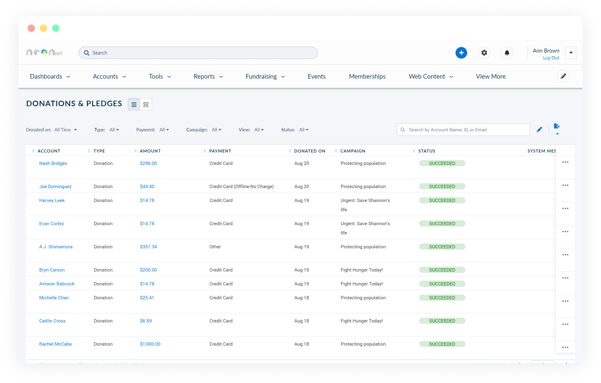 Neon CRM Integration | Fundraise Up